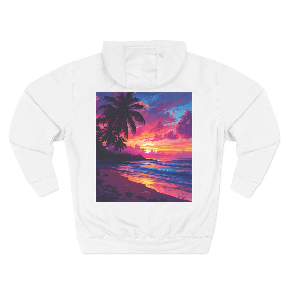 Three-Panel Fleece Hoodie