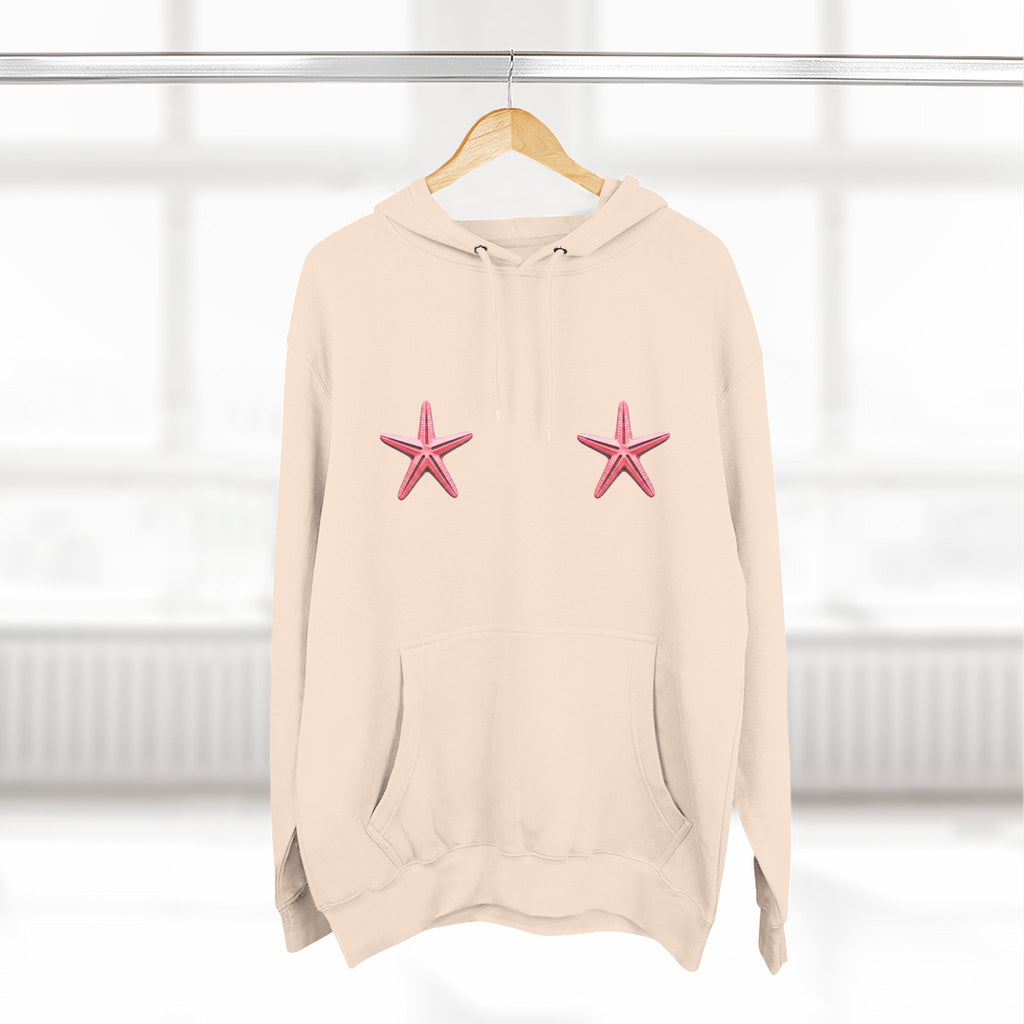 Three-Panel Fleece Hoodie