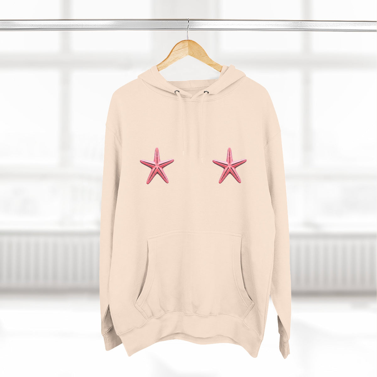 Three-Panel Fleece Hoodie