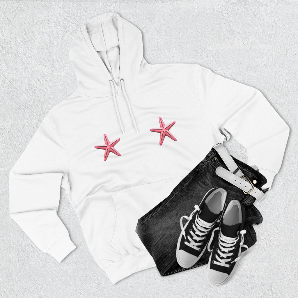 Three-Panel Fleece Hoodie