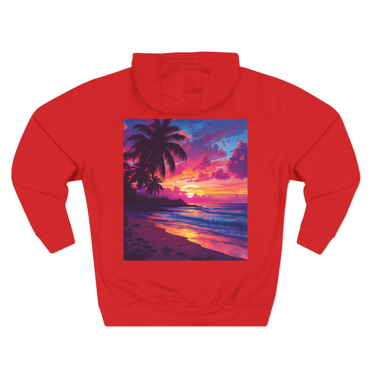 Three-Panel Fleece Hoodie