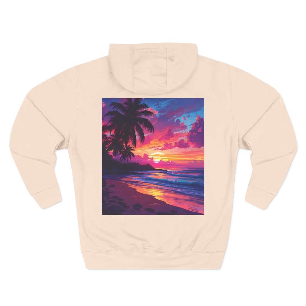 Three-Panel Fleece Hoodie