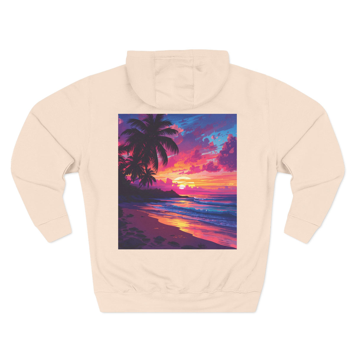 Three-Panel Fleece Hoodie