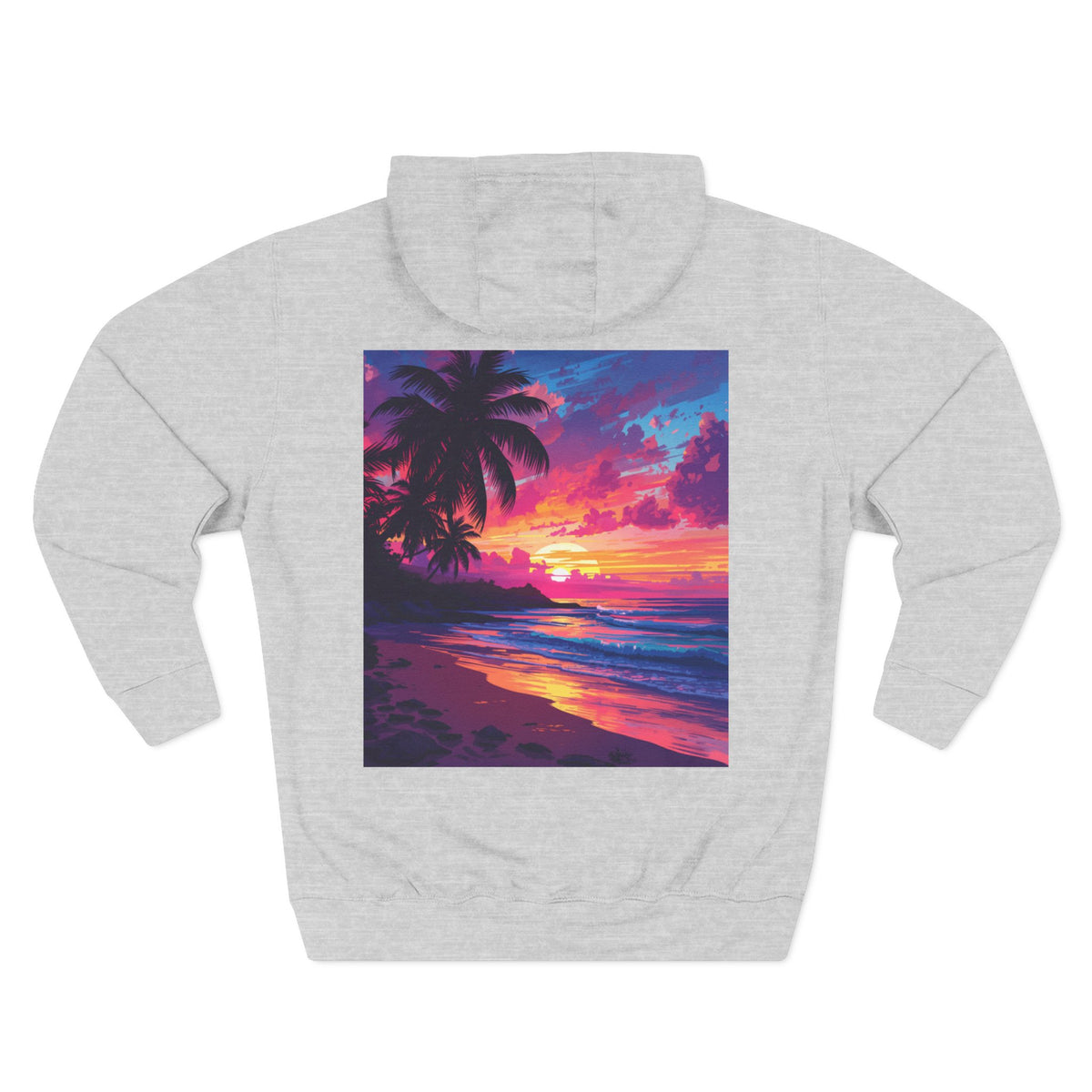 Three-Panel Fleece Hoodie
