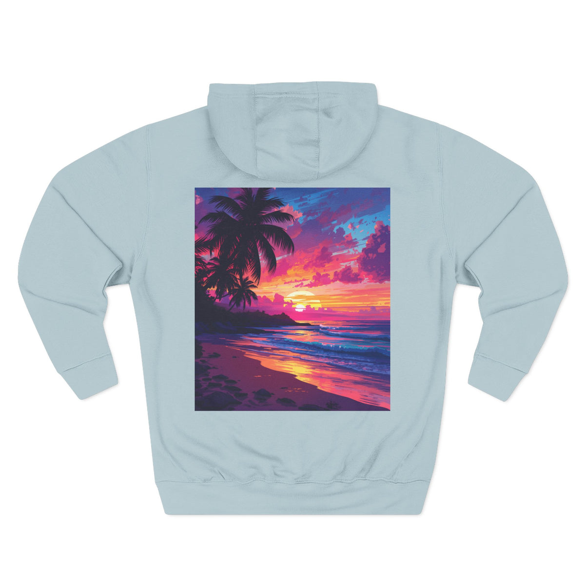 Three-Panel Fleece Hoodie