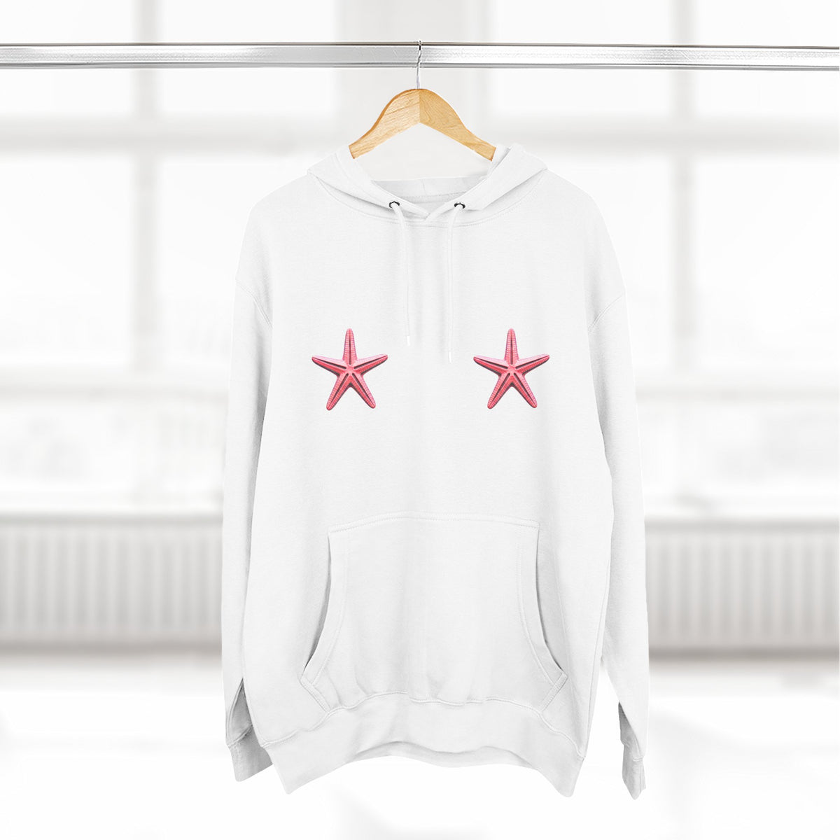 Three-Panel Fleece Hoodie