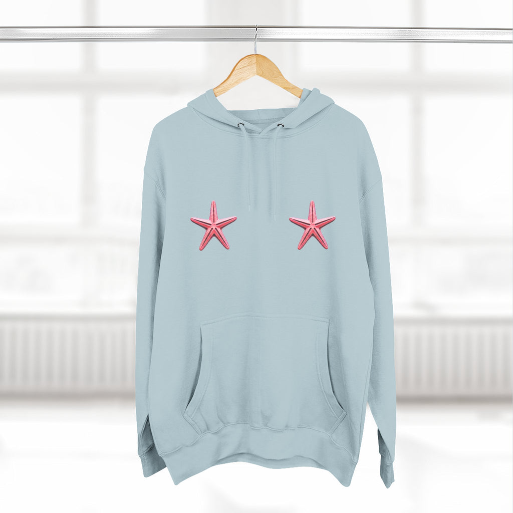 Three-Panel Fleece Hoodie
