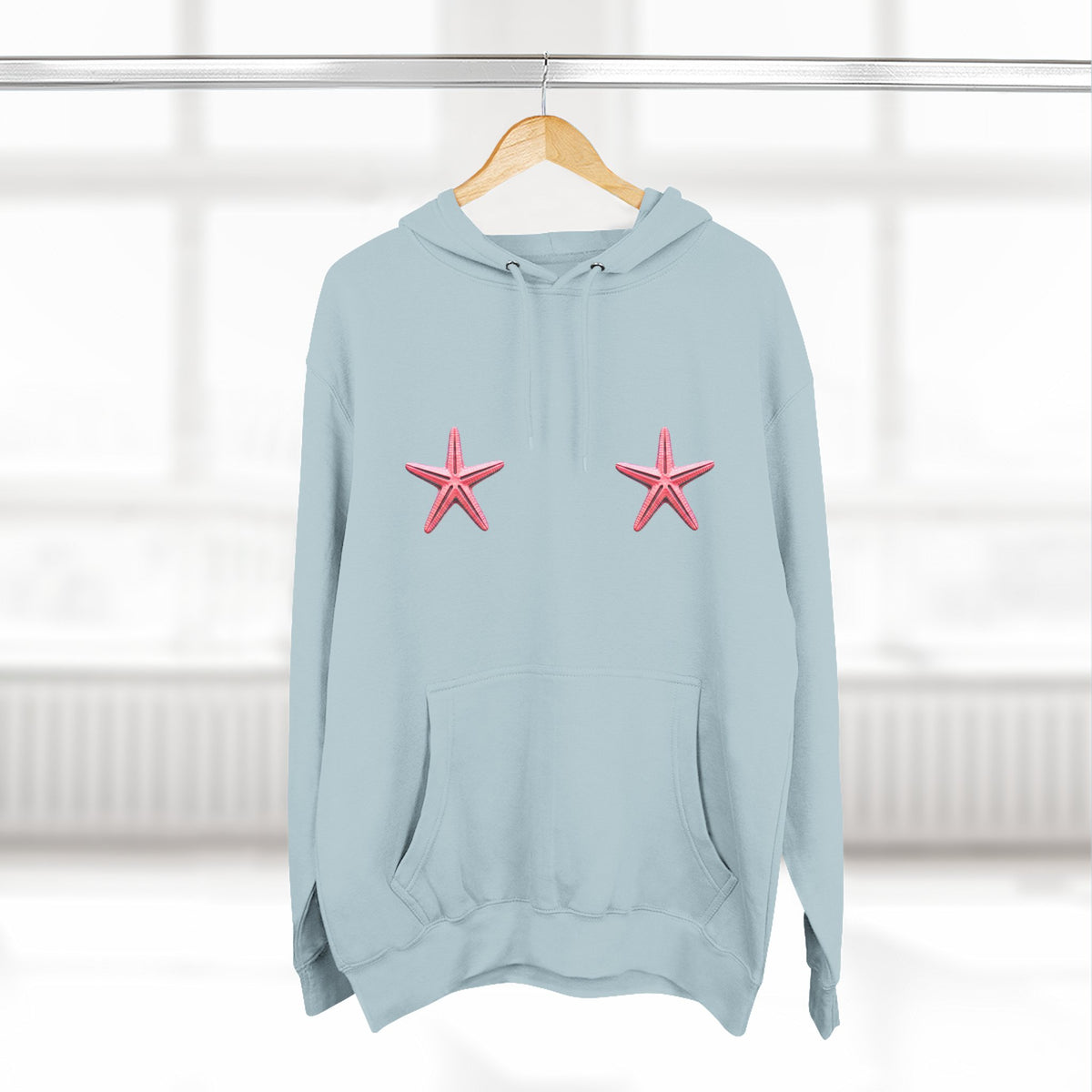 Three-Panel Fleece Hoodie
